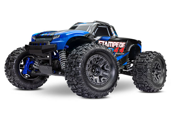 Traxxas 67154-4-BLUE Stampede 4X4 Brushless: 1/10-scale 4WD Monster Truck  - Blue