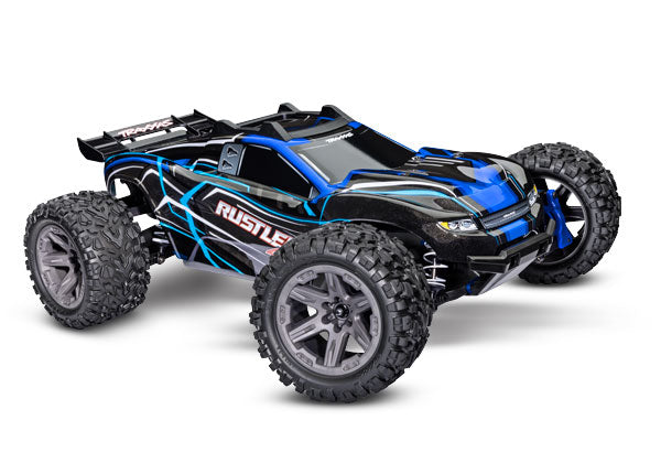 Traxxas 67164-4 Rustler 4X4 BL-2s - 1/10-scale 4WD Stadium Truck  - Blue