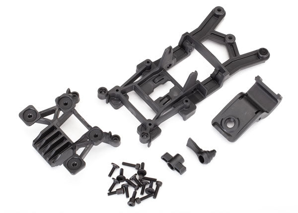 Traxxas 6720 Body Mounts , Front & Rear / 3x12mm CS (4) / 3x12mm shoulder screw (2) / 3x10mm flat-head machine screw (8) / 3x12mm BCS (1) - TRA6720