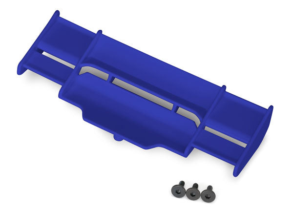 Traxxas 6721X Wing, Rustler 4X4 (blue)/ 3x8 FCS (3) - TRA6721X