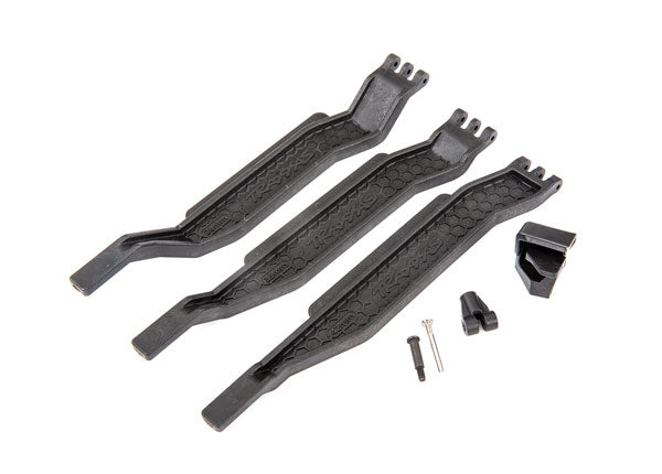 Traxxas 6726X Battery hold-down (3)/ battery clip/ hold-down post/ screw pin/ pivot post screw (fits #6723R Chassis with 162mm long battery compartment) - TRA6726X