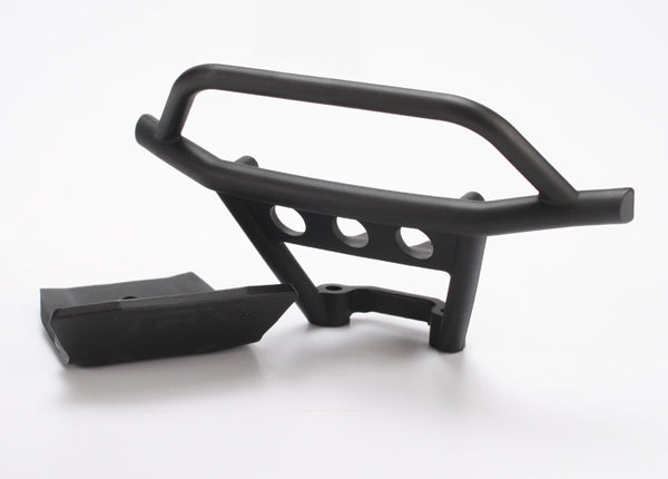 Traxxas 6735 Bumper, Front/ SkidPlate, Front (black) - TRA6735