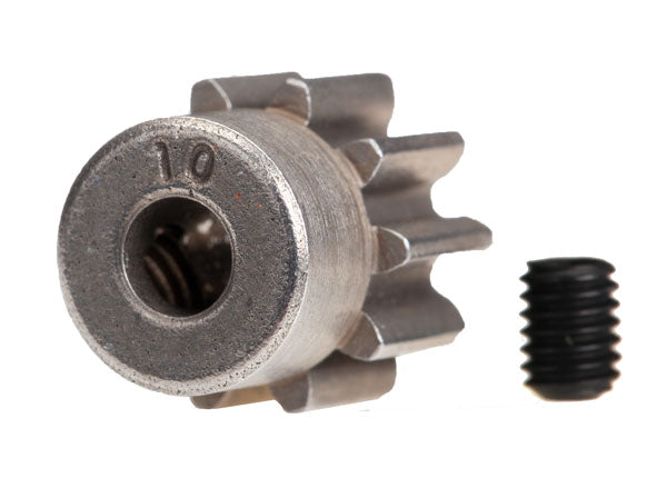 Traxxas 6746 Gear, 10-T pinion (32-p) (steel)/ set screw - TRA6746