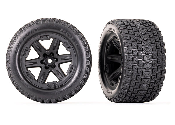 Traxxas 6764 T&W RXT Black 2.8/GRAVIX TIRE