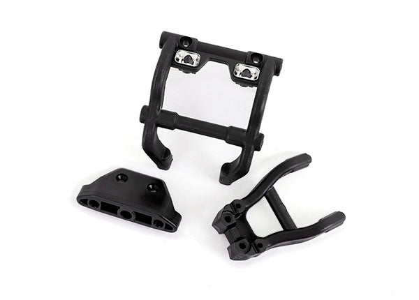 Traxxas 6777X Wheelie Bar Mounts/ Rear SkidPlate (fits 4WD Stampede) (for LED light kit installation) - TRA6777X