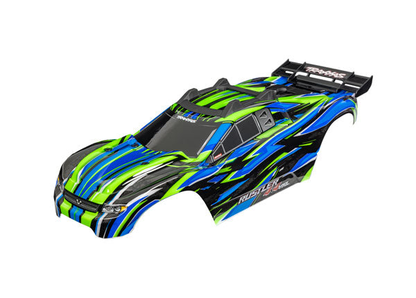 Traxxas 6785-GRN Body RUSTLER 4X4 VXL GREEN