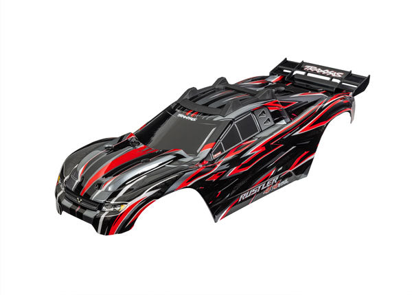 Traxxas 6785-RED Body RUSTLER 4X4 VXL - Red