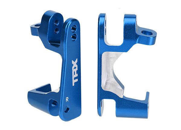 Traxxas 6832X Caster blocks (c-hubs), 6061-T6 aluminum (blue-anodized), left & right - TRA6832X