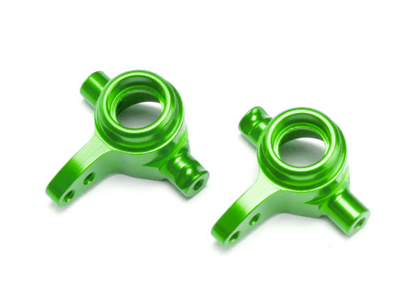Traxxas 6837G Steering blocks, 6061-T6 aluminum (green-anodized), left & right - TRA6837G