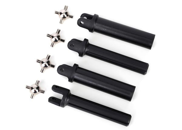 Traxxas 6850X Half shafts, heavy duty (external splined (2)/ internal splined (2))/ metal u-joints (4) - TRA6850X