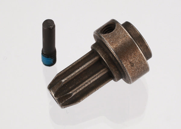 Traxxas 6888X Drive hub, Front, hardened steel (1)/ screw pin (1) - TRA6888X