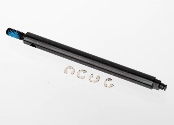 Traxxas 6945 Axle shaft , Rear , steel / e-clips (4) - TRA6945