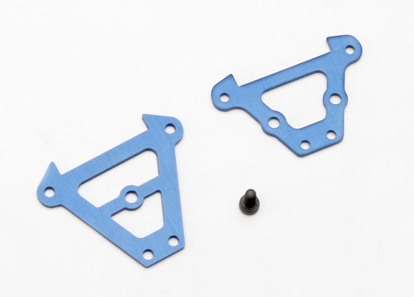 Traxxas 7023 Bulkhead tie bars, Front & Rear (blue-anodized aluminum)/ 2.5x6 CS (1) - TRA7023