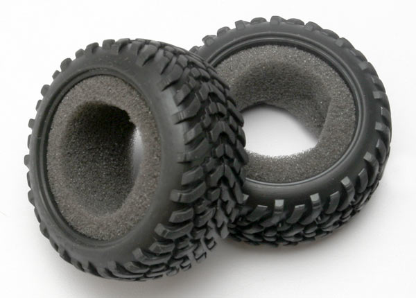 Traxxas 7071 Tires , off-road racing , SCT dual profile (1 each , right & left) / foam Inserts (2) - TRA7071
