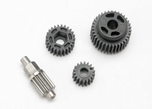 Traxxas 7093 Gear Set, transmission (includes 18T, 25T input gears, 13T idler gear (steel), 35T Output gear, M3x13.75 screw pin) - TRA7093