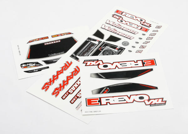 Traxxas 7113 Decal Sheets, 1/16 E-Revo VXL - TRA7113