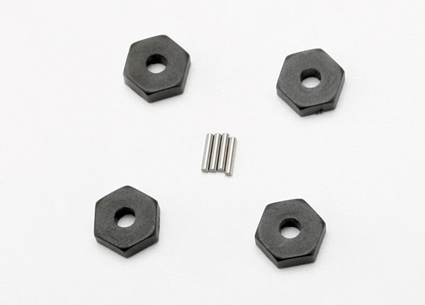 Traxxas 7154 Wheel hubs , Hex (4) / Axle pins (1.5x8mm) (4) - TRA7154