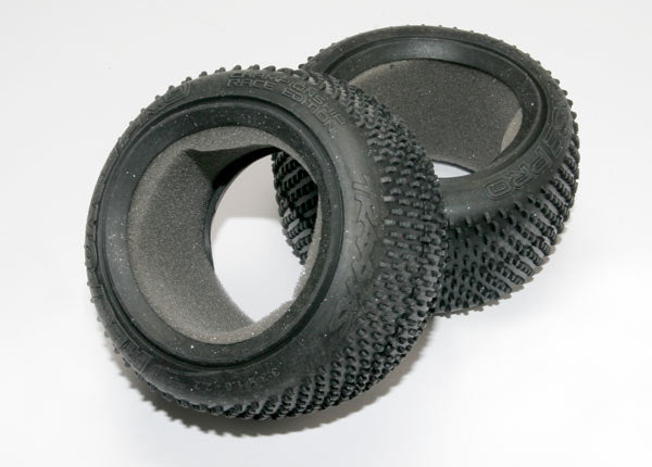 Traxxas 7173 Tires, Response Pro 2.2' (soft-compound, narrow profile, short knobby design)/ foam Inserts (2) - TRA7173