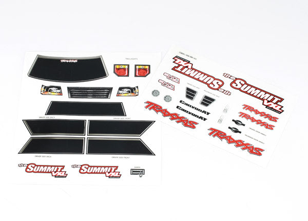 Traxxas 7213 Decal Sheets , 1 / 16th Summit VXL - TRA7213
