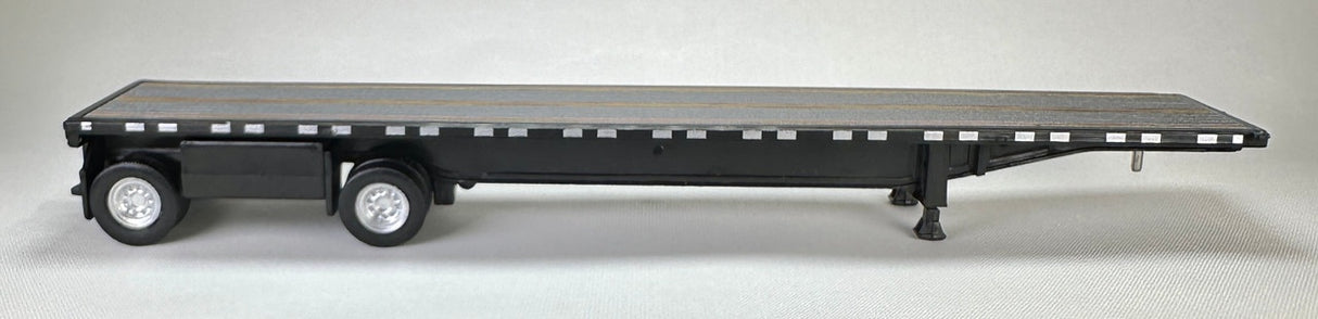 HO Logistics Replicas 48' Spread-Axle Flatbed Trailer - Assembled -- Black