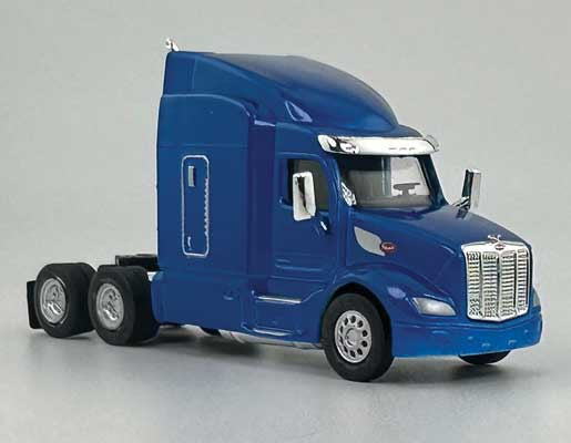 HO Logistics Replicas Peterbilt 579 Sleeper-Cab Semi Tractor - Assembled -- Metallic Blue