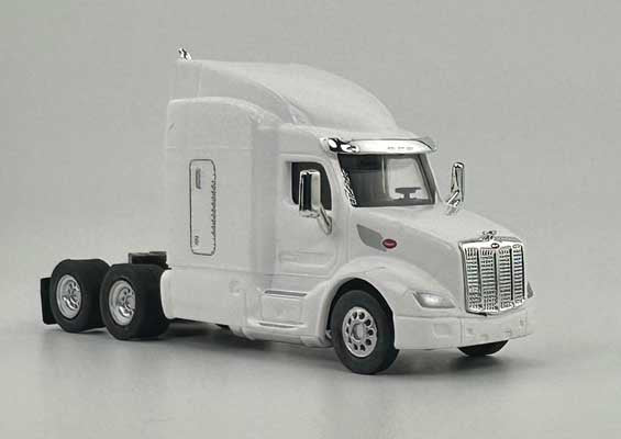 HO Logistics Replicas Peterbilt 579 Sleeper-Cab Semi Tractor - Assembled -- White