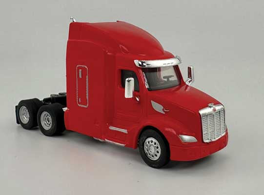 HO Logistics Replicas Peterbilt 579 Sleeper-Cab Semi Tractor - Assembled -- Red