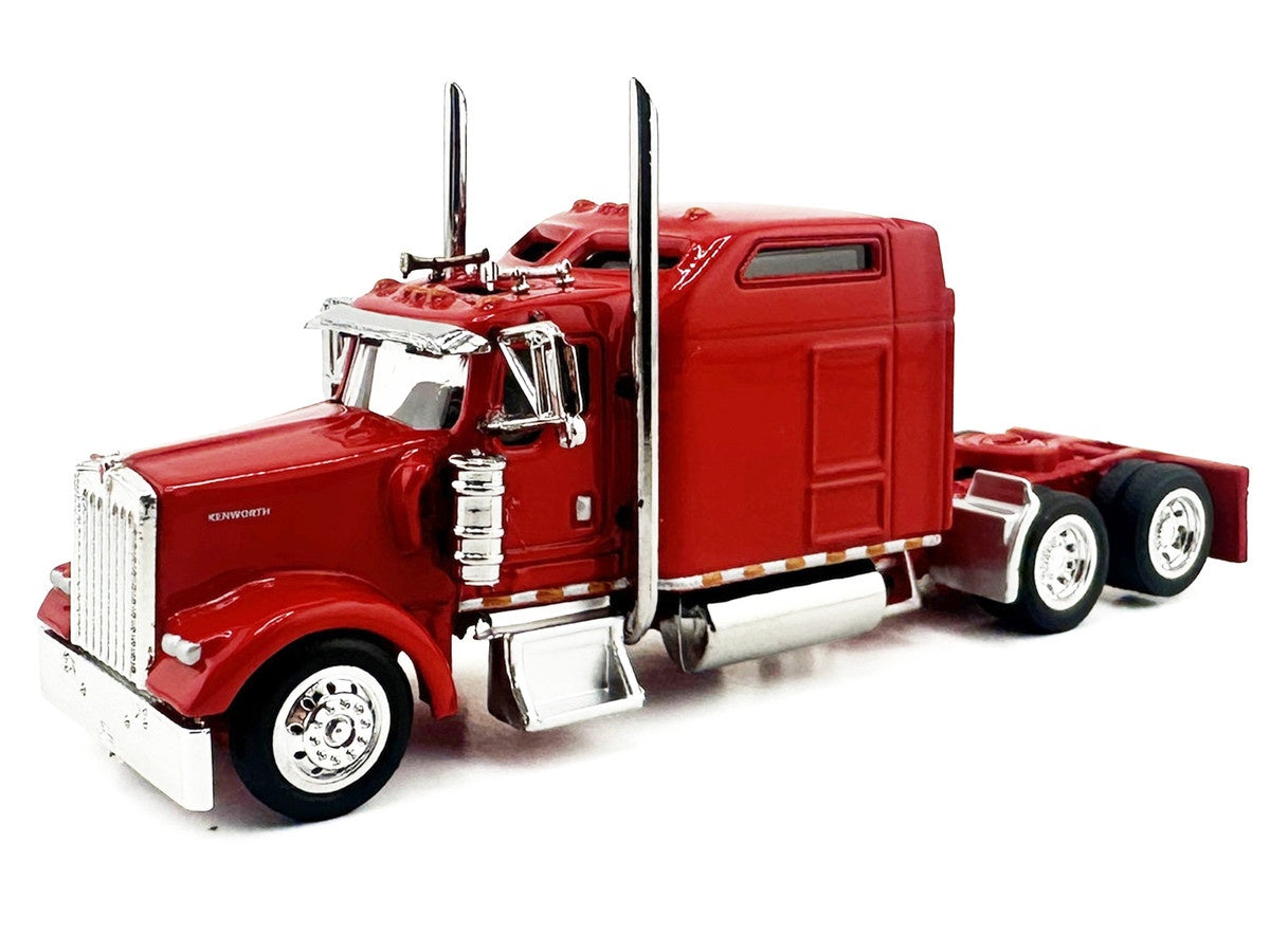 HO Logistics Replicas Kenworth W900 Sleeper Cab Tractor Only - Assembled -- Red