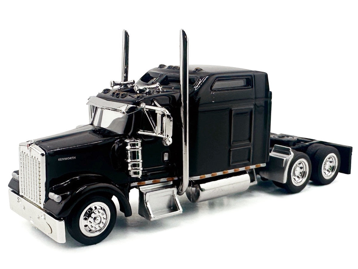 HO Logistics Replicas Kenworth W900 Sleeper Cab Tractor Only - Assembled -- Black