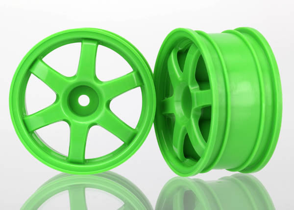Traxxas 7374A Wheels , Volk Racing TE37 (green) (2) - TRA7374A