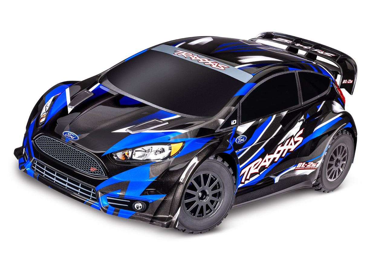 Traxxas 74154-4 Ford Fiesta ST Rally Brushless:  1/10 Scale Electric Rally Racer  - Blue