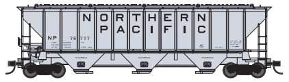 Pullman-Standard PS2-CD 4427 High-Side Covered Hopper - Ready to Run -- Northern Pacific 3 (gray, black, Large Lettering)