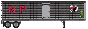 Trainworx N 40' Trailer - Northern Pacific #20473