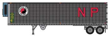 Trainworx N 40' Trailer - Northern Pacific #50482