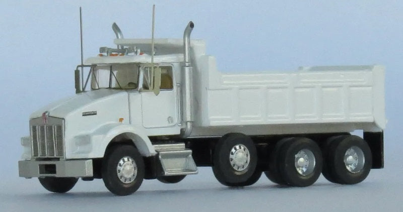 Kenworth T800 Dump Truck - Assembled -- White