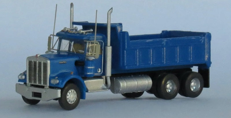 Kenworth W900 Dump Truck - Assembled -- Blue – Hiawatha Hobbies LLC