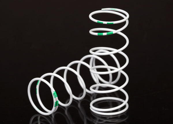 Traxxas 7441 Spring, shock, White (GTR long) (0.653 Rate green) (1 pair) - TRA7441