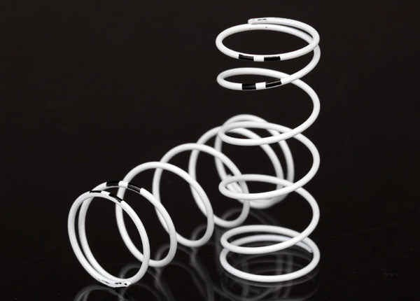 Traxxas 7444 Spring , shock , White (GTR long) (0.767 Rate black) (1 pair) - TRA7444