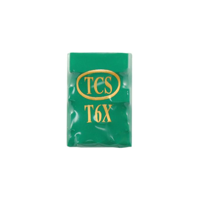 TCS T6XP-SH 6-Function DCC Decoder w/Detachable Short Harness - Control Only -- 8-Pin NMRA Plug - .661 x .969 x .217" 16.79 x 24.51 x 5.51mm - 745-1149