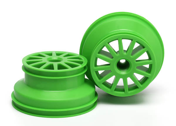 Traxxas 7472X Wheels, Green (2) - TRA7472X