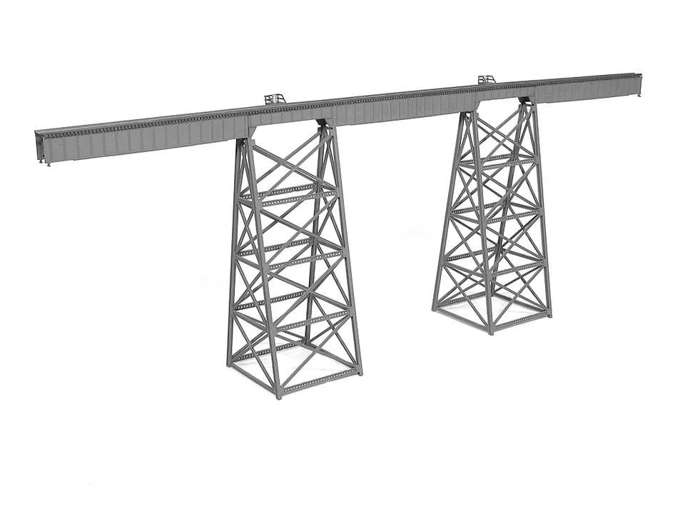 Micro Engineering 75-519 N Tall Steel Viaduct Kit -- Scale 320' 97.6m