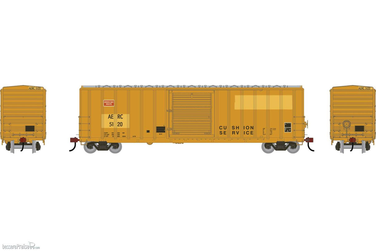 Athearn HO 50' FMC 5347 Single Door Box Car, Primed For Grime Albany & Eastern (AERC) #5120