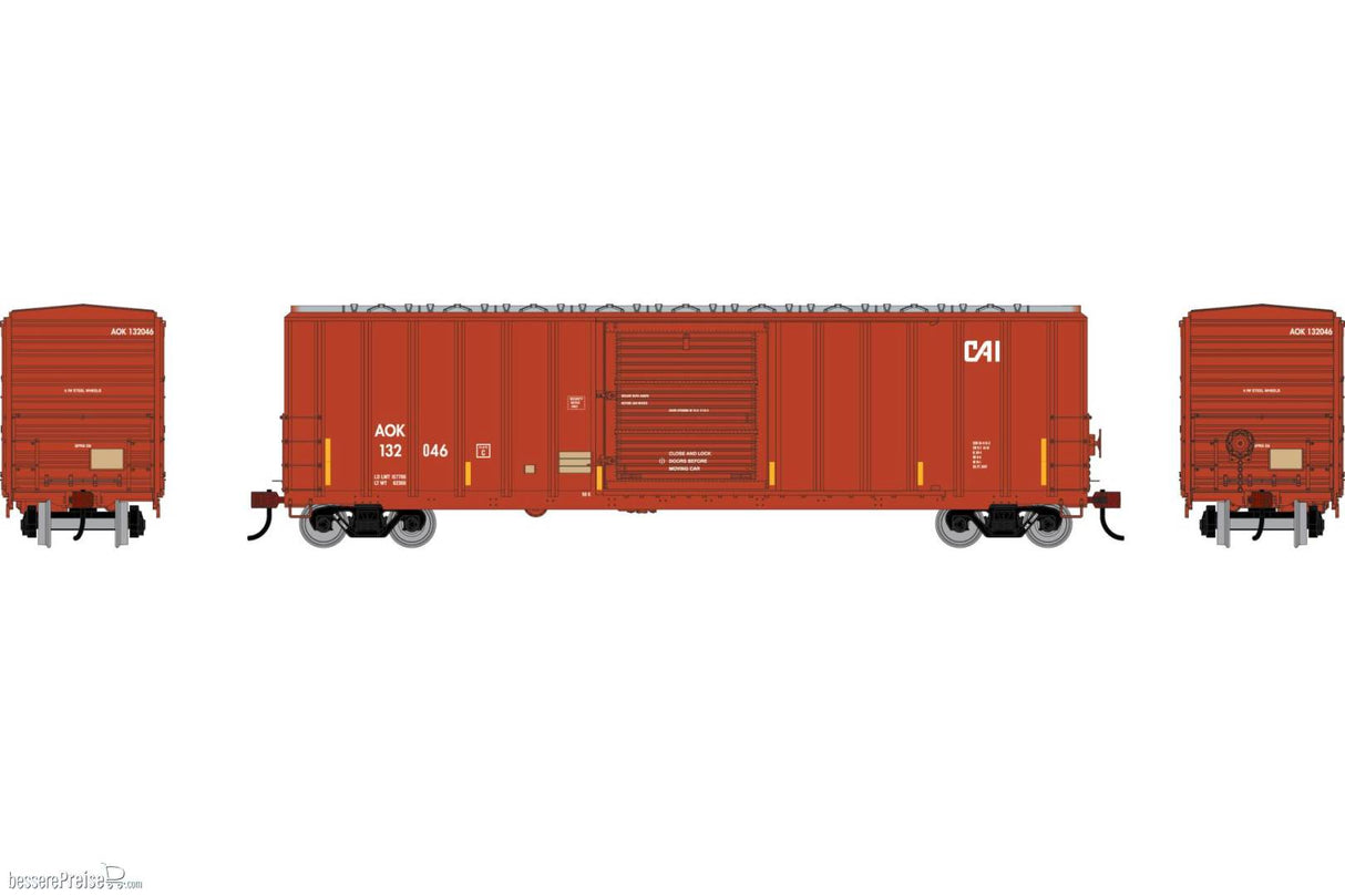 Athearn HO 50' FMC 5347 Single Door Box Car, Arkansas Oklahoma (AOK) #132046