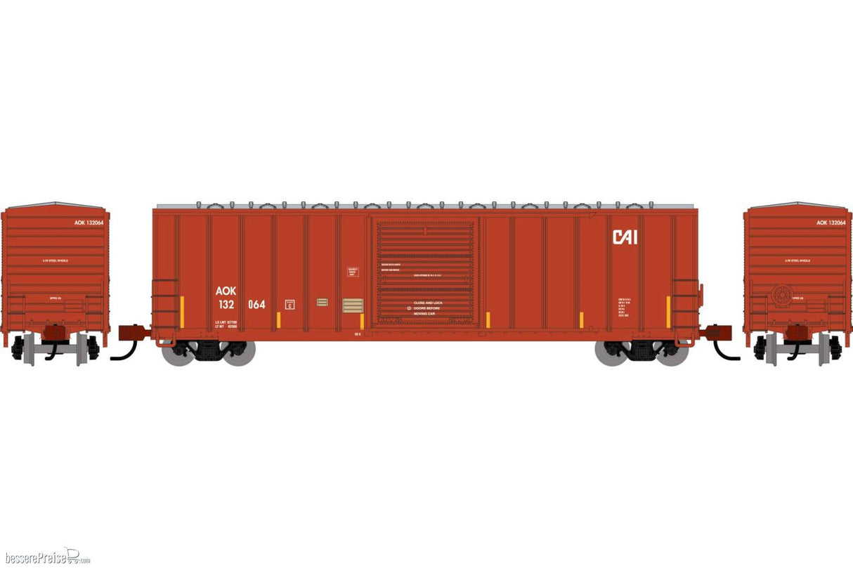 Athearn N 50' FMC 5347 Single Door Box Car, Arkansas Oklahoma (AOK) #132064