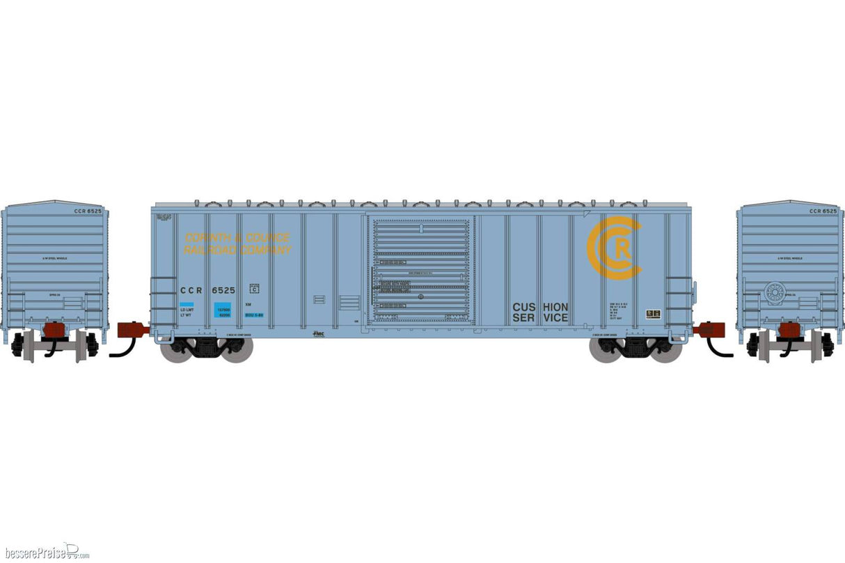 Athearn N 50' FMC 5347 Single Door Box Car, Primed For Grime CCR #6525
