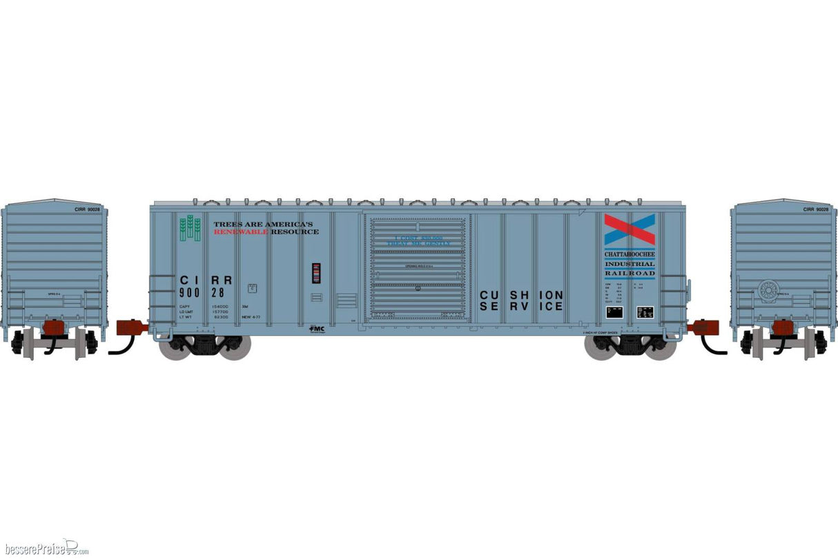 Athearn N 50' FMC 5347 Single Door Box Car, Chattahoochee Industrial (CIRR) #90028