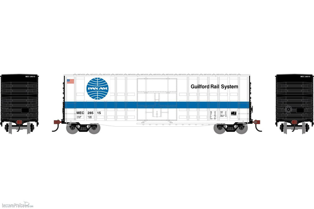 Roundhouse HO  50' Waffle High Cube Box Car, Maine Central (MEC) #28515
