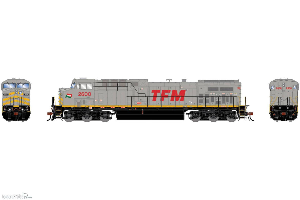 Athearn Genesis HO  AC4400CW Locomotive, Kansas City Southern de Mexico (TFM) #2600