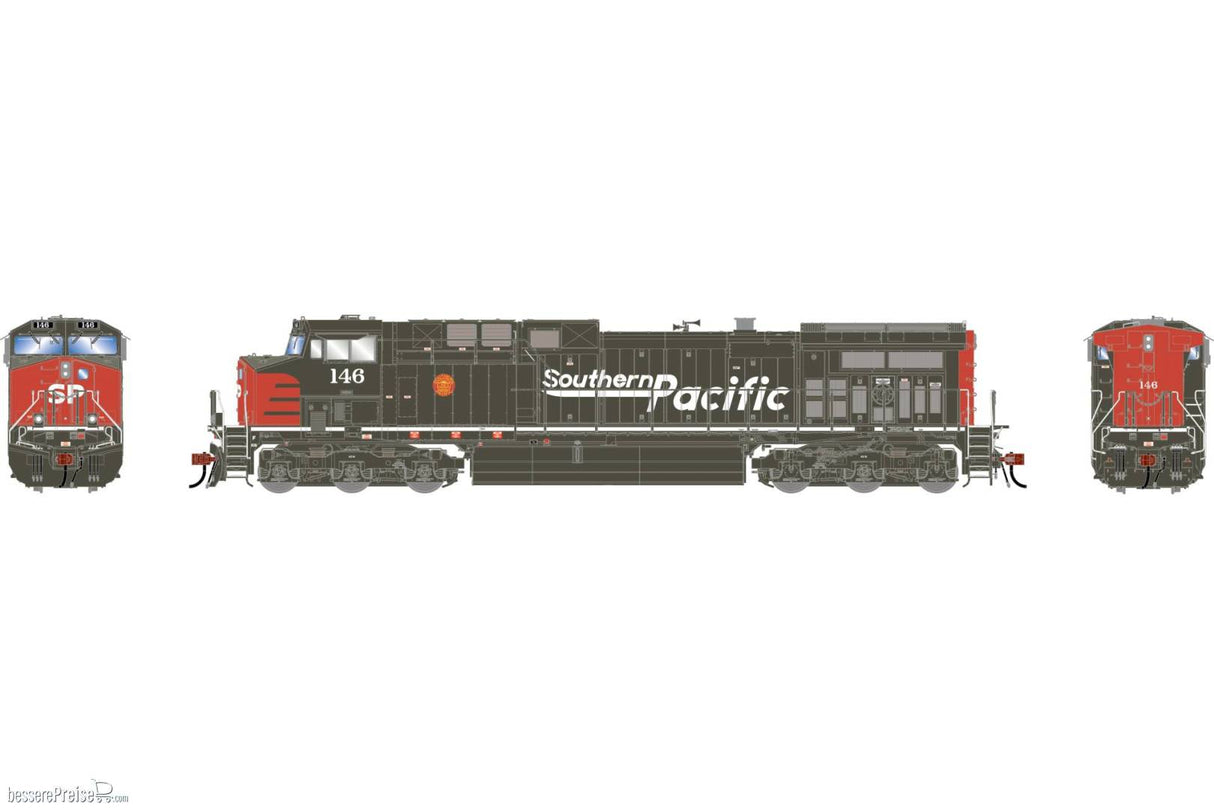 Athearn Genesis HO  AC4400CW Locomotive w/DCC & Sound, Southern Pacific (SP) #146