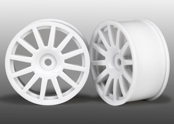 Traxxas 7571 Wheels, 12-spoke (white) (2) - TRA7571